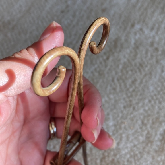 Bronze brown metal easel for plate or picture frame. - Picture 5 of 5